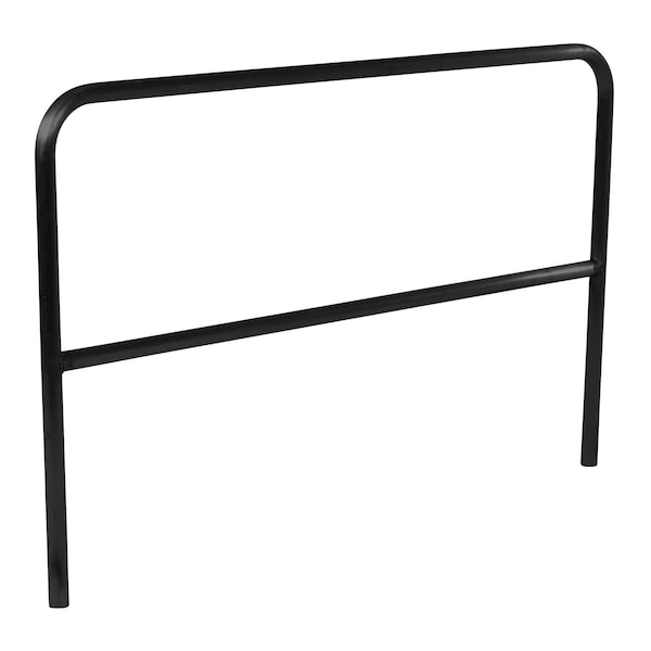 STEEL PIPE SAFETY RAILING 72 IN LENGTH BLACK